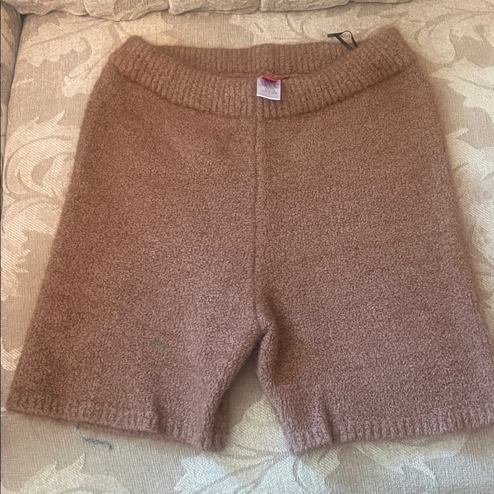 Hera Collection Tan Knit Bike Shorts